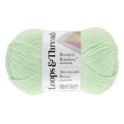 Baby Rainbow Yarn by Loops & Threads - Yarn for Knitting - Crochet - Weaving - and Arts & Crafts - Bay - Polyester - 5.3 oz