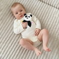 thumbnail image 1 of Baby Rattle Toys 0-6 Months - Plush Circle Sensory Rattle with High Contrast Visual Patterns for Newborn Infant Development - Shower Gift Set, 1 of 6