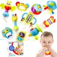 Baby Rattles Toys Set 10pcs Newborn Baby Teethers Toys 36 Months