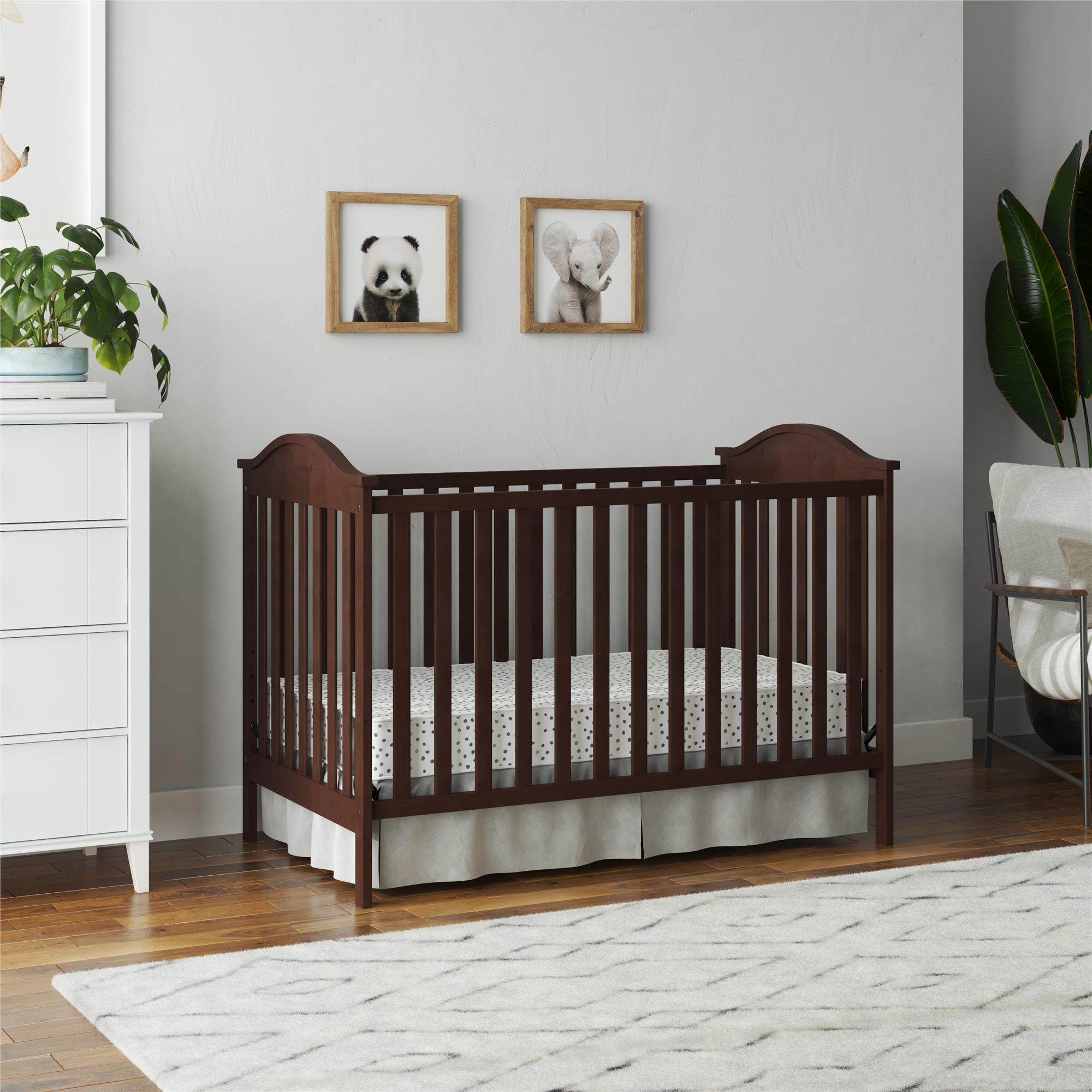 Baby Relax Adele 3-in-1 Convertible Crib, Espresso - image 1 of 13
