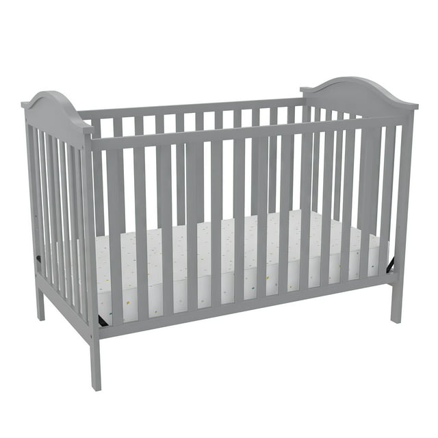 Baby Relax Adele 3-in-1 Convertible Crib, Gray