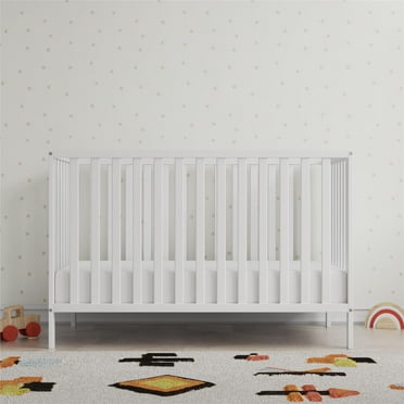 Baby Relax Ivey 3-in-1 Convertible Crib, Nursery Furniture, White
