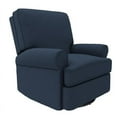 thumbnail image 1 of Baby Relax Kenzie Swivel Glider Recliner Chair Nursery Furniture in Navy, 1 of 14