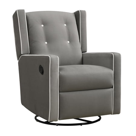 Baby Relax Mikayla 4-in-1 Nursery Swivel Glider Rocker Recliner
