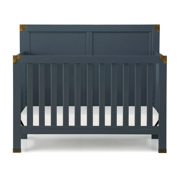 Baby Relax Miles 5-in-1 Convertible Crib, Graphite Blue