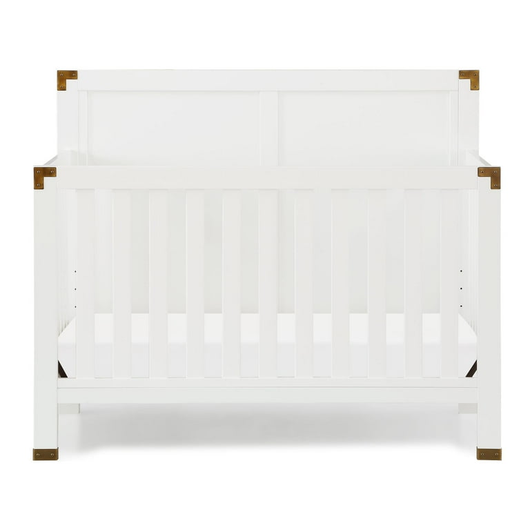 Baby Relax Miles 5 in 1 Convertible Crib Solid Pine Wood White