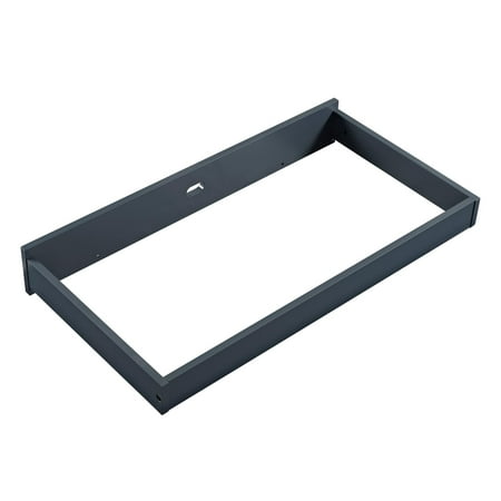 Baby Relax Miles Dresser Topper, Nursery Furniture, Graphite Blue Wood