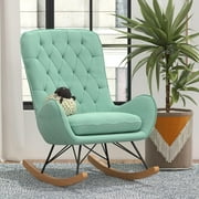 Baby Relax Noah Rocker Chair with Side Storage Pockets, Teal