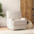 thumbnail image 1 of Baby Relax Rylan 4-in-1 Swivel Glider Rocker Recliner Chair, Beige Velvet, 1 of 9