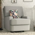 thumbnail interactive-video image 1 of Baby Relax Rylan 4-in-1 Swivel Glider Rocker Recliner Chair, Gray Velvet, 1 of 23