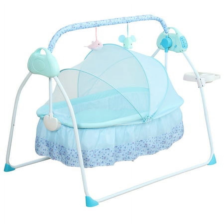 Baby Rocking Bluetooth Swing Electric Cradle Infant Bed Crib Auto-Swing ...