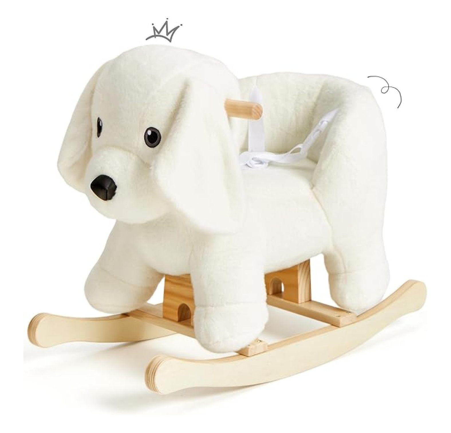 Baby Rocking Horse,Labrador Wooden Rocking Horse for Martinique Ubuy