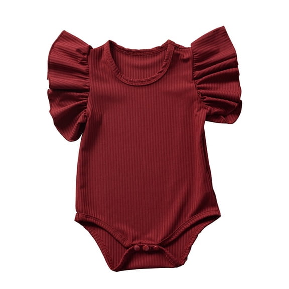 Baby Romper 0-12M Infant Short Sleeve Jumpsuits Girls Coveralls Clothes Skin-Friendly Hip Wrap Outfit