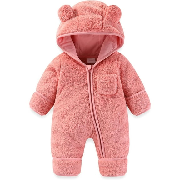 Baby Romper Cute Cartoon Animal Outfit Romper Hooded Christmas Baby Clothes for Boys 3-6 Months