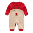 Baby Romper For Girl Christmas Outfits Deer Long Sleeve Jumpsuit Xmas