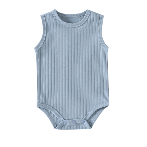 Baby Romper Solid Summer Clothes Girl Sleeveless Toddler Girls Clothes 0-3 Months Baby Girl Clothes Boys Girls Fashion