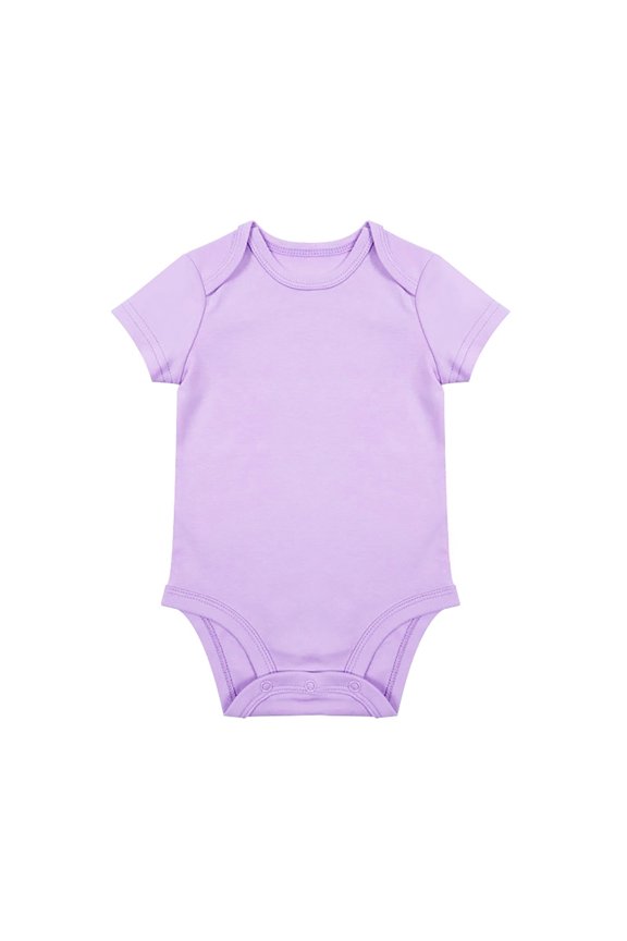 Baby Romper Unisex Solid Bodysuit Romper Blank Fashion Boys Girls Clothes Baby Bodysuit 0 Months-3 Months