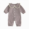 thumbnail image 1 of Baby Romper with Hat Clothes Set, Long Sleeve Newborn Infant Baby Bodysuit, 1 of 7