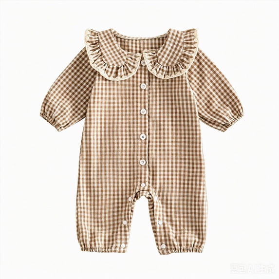 Baby Romper with Hat Clothes Set, Long Sleeve Newborn Infant Baby Bodysuit