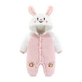 thumbnail image 1 of Baby Rompers 3-6 Months Baby, Infant, Long-Sleeved, Color-Blocked Clothing, Jumpsuit, Clothing New Casual Winter Jumpsuits Pinks 9 Months, 1 of 2
