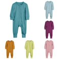 thumbnail image 1 of Baby Rompers Footless Pajamas Zipper Long Sleeve Sleeper Jumpsuit N Apparel 18-24 Months, 1 of 5