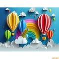 thumbnail image 1 of Baby Room Happy Birthday Photography Backdrops Props Newborn Party ration Balloons Arch Floral Theme Photo Background QQ-0, 1 of 5