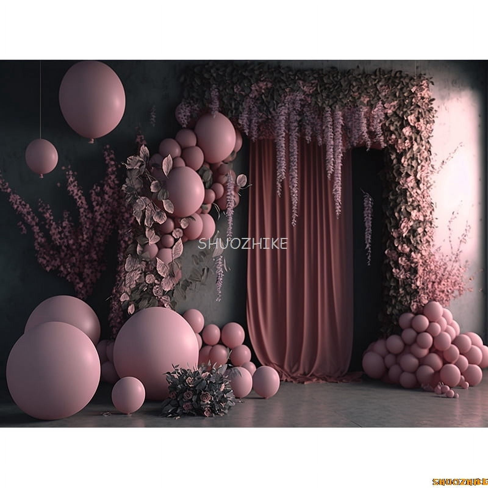 Birthday Backdrop Ramp Baby Room Happy Birthday Photography Backdrops Props Newborn Party ...