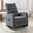 Baby Room High Back Rocking Chair Nursery Chair , Comfortable Rocker