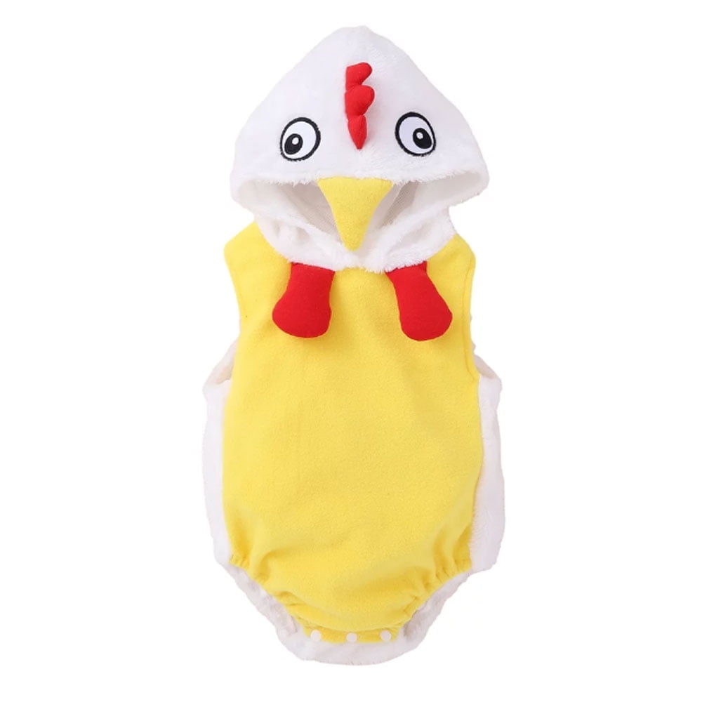 Baby Rooster Costume Infant Halloween Chicken Costume Plush Sleeveless