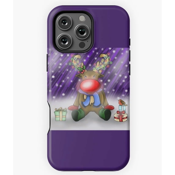 Baby Rudolph The Reindeer Christmas Phone Case for iPhone 16 15 14 13 12 11 Pro Max