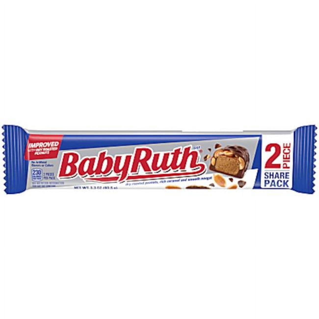 Baby Ruth 3.3 oz Chocolate & Peanut Candy Bar, Pack of 18 - Walmart.com