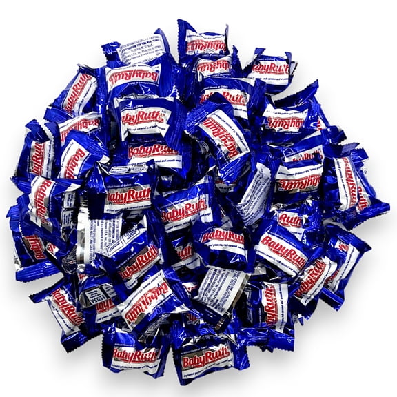 Baby Ruth Mini Candy YPF5Bars -1.5 lbs Individually Wrapped Mini Candy Bars - Perfect for Parties, Office Snacks, and Gifting - Delicious Chocolate, Caramel, and Peanuts(24 oz)