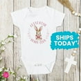 thumbnail image 1 of Baby'S First Easter Onesie, Cottontail Bunny Club Onesies, Girl Easter Graphic Tee Cool Baby Clothing, Cute Natural Baby Onesie, BABY BODYSUIT LAT 4424, 1 of 3