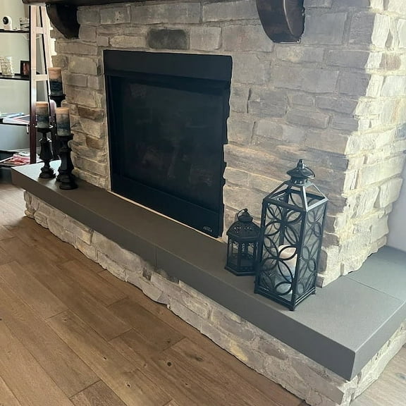 Baby Safety Foam Soft Seat Edge Cushion Fireplace Hearth Guard Bumper Pad Child Proof Padding (Large, Gray-Fits width from-81"-104")