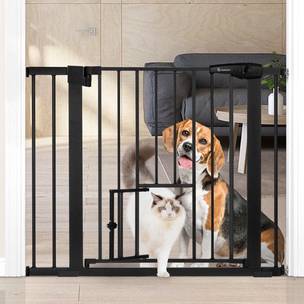 Baby Safety Gate 30"Tall 29.5''40.5''Wide Auto Close Baby Gate with
