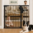 thumbnail image 1 of Baby Safety Gate, 36" Tall, 29.5-43.3" for Stairs and Doorway, Pet Gate for Ages 6 to 36 Months,Black, 1 of 9
