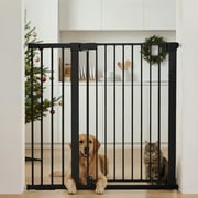 Baby Safety Gate, 36" Tall, 29.5-43.3" for Stairs and Doorway, Pet Gate for Ages 6 to 36 Months,Black