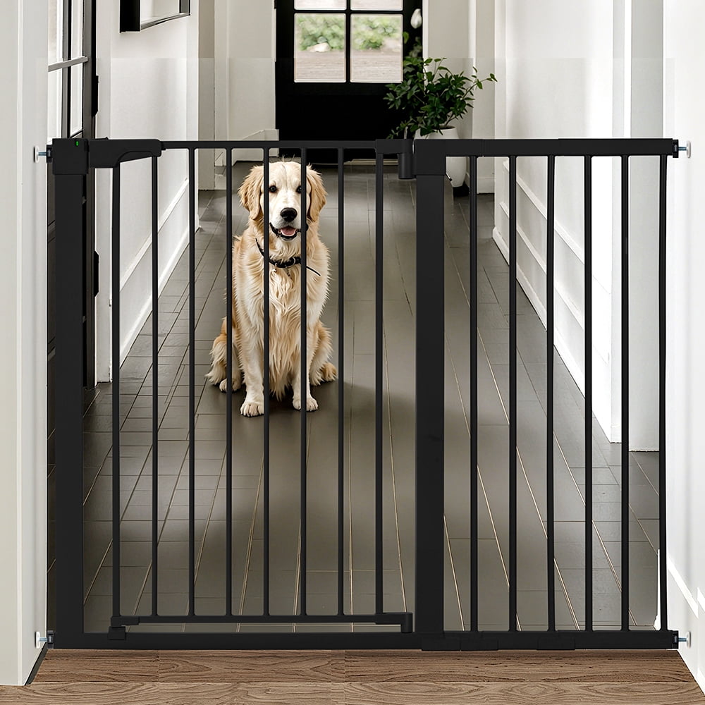 Pet Safety Gate, 36" Tall, 29.5-48.8" for Stairs and Doorway,Pressure Mount Gate for Ages 6 to 36 Months,Black