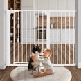 thumbnail image 1 of Baby Safety Gate, Caveen 36" Tall, 29.5-48.8" for Stairs and Doorway,Pressure Mount Baby Gate for Ages 6 to 36 Months, White, 1 of 6
