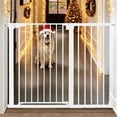 thumbnail image 1 of Baby Safety Gate, Extra Tall 36 inch ,Wide 29.5"to 48.8" Baby Gate for Stairs and Doorway,Gate for Ages 6 to 36 Months,White, 1 of 7