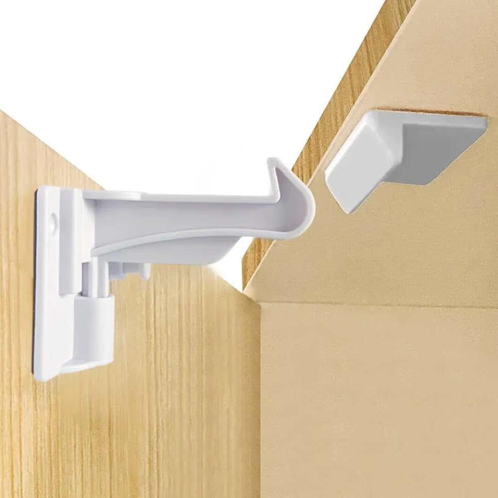 Baby Safety Locks for Cabinets & Drawers, 10 Pack Adjustable Childproofing Locks for Baby Proofing Cabinets