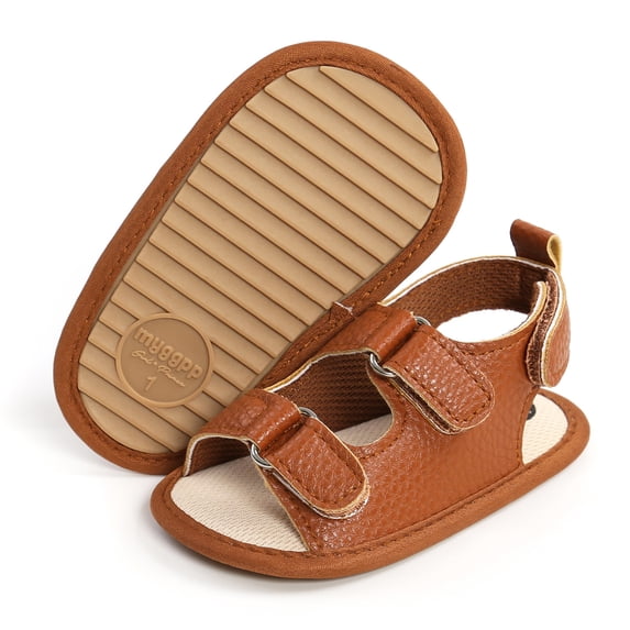 Baby Sandal Children Soft-Sole Shoes Breathable Toddler First Walker Shoes Non-Slip 1-3Y Boys Girl Unisex Peep-Toe Shoes