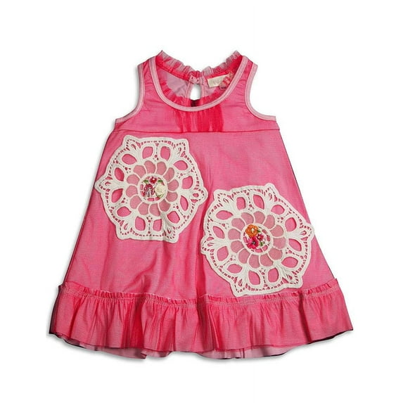Baby Sara Infant Baby Girls Dresses - 5 Styles Colors Assorted Fabrics 30661-18Months (pink)