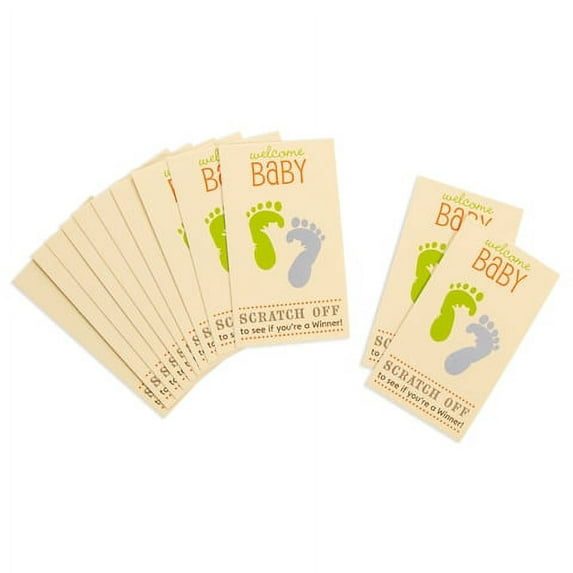 Baby Scratch Off Cards 12 Yel 2 Winner 10 Sorry