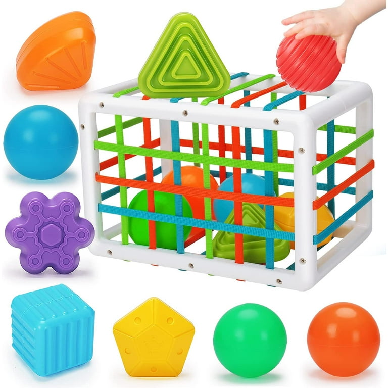 Baby Sensory Bin Shape Sorter Toys