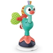 Baby Sensory High Chair Toy - Developmental Highchair Rattle with Suction Cup for 6 to 12 Months Old Infant & Toddler, Peacock