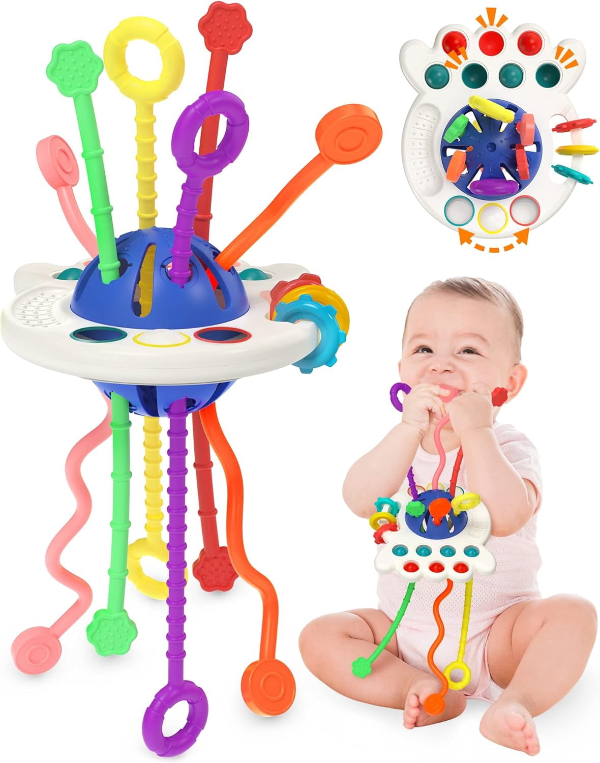 Baby Sensory Montessori Toys for 61218 Months, Pull String