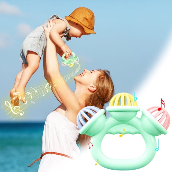 Baby Sensory Rattle Toy, Infant Handbell Teether, Newborn Development Toy, Early Learning Music Toy, Motor Skills Educational Toy, Toddler Gift, Interactive Baby Rattle, Sensory Development Toy
