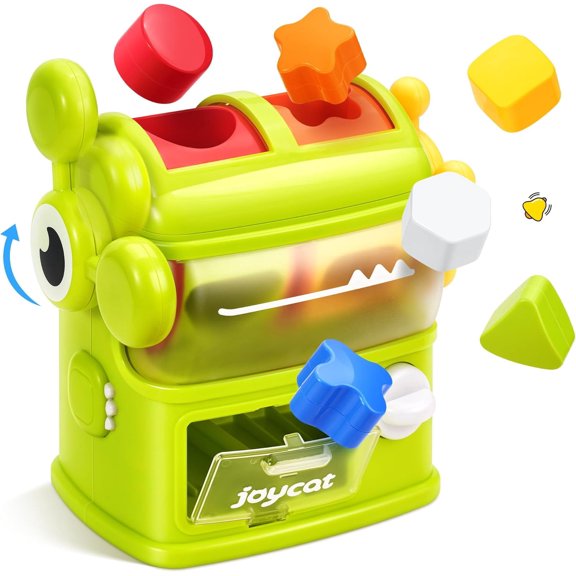 Baby Shape Sorter Game Machine,Interactive Shape Sorter Toy for Toddlers,Montessori Mini Vending Machine Color Matching&Sorting Learning Toys,Kids Early Learning Toys, Xmas Gifts for 1 2 3 Year Old