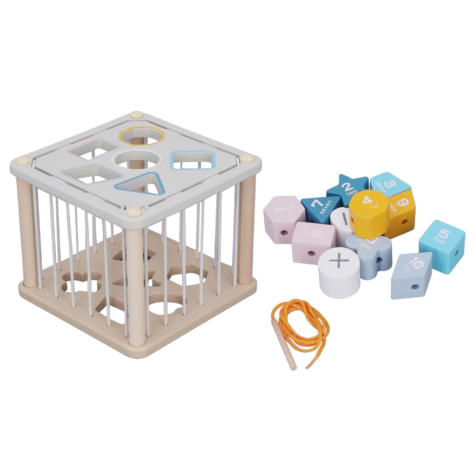 Baby Shape Sorter Toys Cognitive Training Various Gameplays Classic Wooden Toy With 12 Shapes
